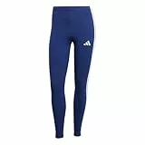 adidas Damen Essentials 3-Stripes Cotton Leggings Tights, Dark Blue/White, XL