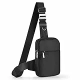 VADOO Sling Bag Umhängetasche Brusttasche Schultertasche Herren Damen mit RFID-Blockierung, Shoulder Chest Crossbody Bag, Herrentaschen Klein, Travel Bodybag Handy Bauch Sportarten Wandern