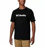 Columbia CSC Basic Logo Short Sleeve Kurzarm Outdoor Wanderhemd für Herren, Schwarz, M