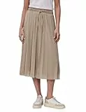 Damen Midi-Rock aus Mesh in Plisséestruktur