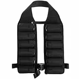 LIOOBO Biergürtel 12 Taschen Getränkeweste Getränkehalter für Outdoor Bergsteigen Klettern Camping Reisen (Schwarz)
