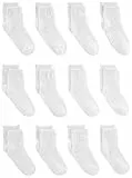 Simple Joys by Carter's Unisex Baby Crew-Socken, 12 Paar, Weiß, 12-24 Monate