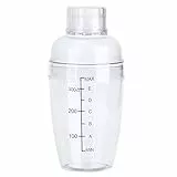 Cocktail-Shaker, Harz-Cocktail-Shaker-Kit mit Messbecher mit Klarer Skala, Milchshaker, Große Kapazität, Abgestufter Becher für Bar-Werkzeug-Zubehör (350ml)