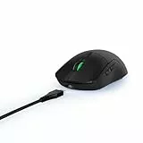 uRage Gaming-Maus mit Kabel „Reaper 250“ (Rainbow LED, ultra leicht, Rechtshänder, 6 programmierbare Tasten, 6.200 dpi, optischer Sensor, Software, abnehmbares Kabel) schwarz