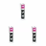 MEM Maler-Acryl, Für Renovierungsarbeiten und zum Abdichten, Innen und außen anwendbar, Überstreichbar, Überputzbar, Gebrauchsfertig, Lösemittelfrei, 300 ml Kartusche, Transparent (Packung mit 3)