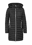 s.Oliver Lange Steppjacke mit Abnehmbarer Kapuze Black 42