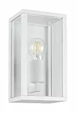 Trio Leuchten Außen Wandleuchte Garonne 201860131, Aluminium Druckguss weiß matt, Glas, exkl. 1x E27