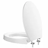 CECIPA WC-Sitz Erhöhung 5 cm – Duroplast Toilettensitz mit Absenkautomatik, bis 250 kg belastbar, ergonomisch & leicht zu reinigen