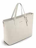 Lazarotti Bologna Damen City Shopper aus Echt-Leder | Tote Bag mit abnehm- & längenverstellbaren Trageriemen | Schultertasche 31 cm