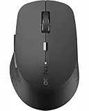 Rapoo M300 Silent kabellose Maus wireless Mouse 1600 DPI Sensor 9 Monate Batterielaufzeit leise Tasten ergonomisch für Rechtshänder PC & Mac - dunkelgrau, Kompakt
