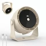 Tischventilator, 2 in 1 USB Ventilator Leise Tischventilatoren Mini Ventilator 6 Geschwindigkeiten Camping Tisch Ventilatoren mit Akku 360° Einstellbar para Cocina,Dormitorio,Camping,Oficina,Outdoor