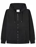 SPRINGFIELD Herren Reguläre Passform Kapuzenpullover, Standardschwarz, L