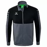 Erima Unisex Erwachsene Six Wings Worker Jacke (1032229), slate grey/schwarz, L