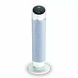 Rowenta 3-in-1 Turmventilator Silent Comfort, Heizlüfter, Ventilator und Luftfilter, 10 Stufen für jeden Bedarf, Eco-Heizmodus, Smart-Modus, Fernbedienung, Timer, Auto-Off, weiß, HQ8120