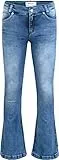Blue Effect Mädchen Flared Jeans Hose Slim fit, Größe:140, Farbe:medium Blue