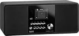 Imperial DABMAN i200 Internet/DAB+ Radio (Stereo Sound, Internetradio/DAB+ / DAB/UKW, WLAN, LAN, Aux-In, Line-Out, Kopfhörer Ausgang, Spotify) schwarz, 32x13,5x11 cm
