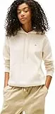 Tommy Jeans Damen Tjw Reg Flag Hoodie Dw0dw19958 Kapuzenpullover, Beige (Desert Sand Dune), XL EU
