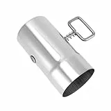 TAISOCA Öfen Rohr mit Dämpfer Camping Herd Kamin Dämpfer 2.36 inch TAISOCA Verdickte Zelt Herd Rohr Dämpfer für Auspuffrauch (Ofenrohr mit Dämpfer 6,0 cm)