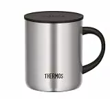 Thermos LONGLIFE CUP 0,35l, Edelstahlbecher mit auflegbarem Deckel oder Untersetzer, Kaffeebecher Edelstahl, Campingtasse, hält Getränke länger heiss oder kalt, spülmaschinenfest, BPA-frei