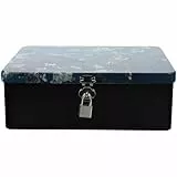 HEMOTON Zinnplattenspeicherbox Mit Schloss 6.89 Zoll Abschließbare Aufbewahrungsbox Für Schmuck Und Kleinteile Desktop Organizer Robust Und Vielseitig