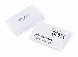 Durable Namensschild mit Nadel, 54 x 90 mm, transparent, Packung à 50 Stück, 800419
