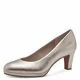 MARCO TOZZI Damen Pumps mit Blockabsatz Vegan, Beige (Platinum), 40 EU