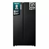 Hisense RS677N4AFC Side by Side Kühl – Gefrier - Kombination,179cm, 519 Liter Gesamtkapazität, EEK: C, LED Beleuchtung, Multi Air Flow, Inverter Kompressor, Touch Display, schwarz