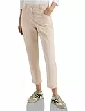 Cecil Mid Waist Slim Leg Hose im Casual Fit Grain beige 29