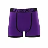 COSHAL® Neon Herren Boxershorts mit nahtloser Passform, toller Bund, weiche Boxershorts, Alltagskleidung, Slip, Sport, bequeme Herrenunterwäsche, 3er-Pack (gelb, rosa, Rot-Orange-Violett, XL