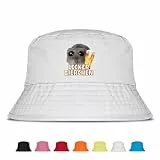 Prozente Momente Lecker Bierchen - Lustiger Fischerhut – Der perfekte Sonnenhut für Herren & Damen – Ideal als Malle-Outfit, Party-Accessoire & Festival-Eimerhut für den Strand | Farbe Weiß