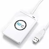 Outla Reader Writer, NFC ACR122U ISO 14443A / B Writer, 424 Kbps Speeds Contactless NFC Writer Software in Weißer Farbe IC-Karte mit für Computer