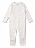 Sanetta Baby-Strampler Off-White Blumen | Praktischer und bequemer Strampler aus Baumwolle für Mädchen. Baby Overall