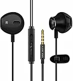 GAMURRY In-Ear Kopfhörer, 3.5mm Kopfhörer, Stereo Ohrhörer mit Mikrofon & Fernsteuerung Kopfhörer Noise Cancelling Bass-Sound für iPhone, Android, Smartphones, MP3 Players usw