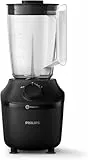 Philips HR2041/41 Standmixer (450 Watt, ProBlend-Technologie, 1,9 Liter Kunststoffbehälter, inkl. Trinkflasche) schwarz
