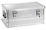 ALUTEC MÜNCHEN Aluminiumbox BASIC 40 LOCK (mit Zylinderschloss, 2 Schlüssel, Inhalt 40 l, Außenmaße (LxBxH) 560 X 370 X 245 mm, staub-/spritzwassergeschützt, Werkzeugbox, Gewicht 2,98 kg) 10040LOCK