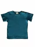 Leela Cotton Baby Kinder Kurzarm T-Shirt Bio-Baumwolle GOTS Shirt Jungen Mädchen Gr. 50 bis 128 (98/104, Seaport)