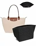 Umiup Pliage Organizer M, Organizer für Longchamp Tasche M für Longchamp Tasche mit Multifunktionalen Taschen Großes Fassungsvermögen, Handtaschen Inlet (Dunkel Grau, Medium 26x13x20cm)
