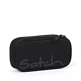 Satch Schlamperbox extra groß inkl. Trennfach Reißverschlussfach Stiftehalter Geodreieck Sichtfenster für Stundenplan