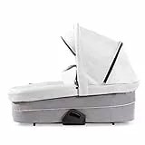 hauck Babywanne für Saturn R & Marks Kinderwagen, für Babys ab Geburt bis 9 kg, mit Matrazte, Sonnenverdeck, Belüftungsfenster, Klein Zusammenklappbar (Denim/Silver)