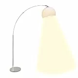 Brilliant Lampe Vessa Bogenstandleuchte 1, 7m chrom/weiß