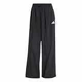 adidas Damen Essentials 3-Stripes Lifestyle Woven Parachute Pants, Black/White, S
