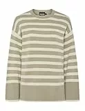 PIECES Pcava Ls O-Neck Slit Knit Noos