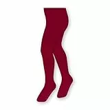STEVEN Kinder‑Strumpfhose aus Merinowolle 308 DEN – atmungsaktiv, thermoregulierend & geruchshemmend – Größe 104-110 – Rotwein