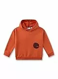 Sanetta Jungen-Sweatshirt Orange | Hochwertiges und gemütliches Sweatshirt aus Bio-Baumwolle Jungen. Sweatshirt mit Kapuze und Kreis-Motiv | Kinder Bekleidung