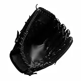 Kisangel Verdickter Infield Pitcher Baseballhandschuh Für Junge Mädchen Softballhandschuh Infielder-handschuh Sport Schwarz
