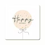 Grafik Werkstatt lustiger Untersetzer aus Kork | Happy Birthday, Bunt