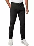 Elegancity Chino Hosen Herren Schwarz Freizeithose Regular Fit Funktionshose Wasserdicht Business Anzughose XXL