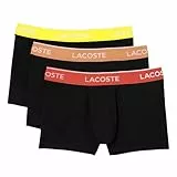 Lacoste Herren Boxershorts 5H3401, Männer Untershose,Pants,Shorts,Unterwäsche,Basic,kurz,Regular Fit,Schwarz,M