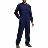 WORK IDEA Herren Overall & Arbeitsoverall aus Baumwolle – Blaumann Arbeitskleidung für Werkstatt, Mechaniker, Bau & Handwerk