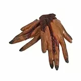 Cabilock 2stücke Abgetrennte Hand Halloween-dekoration Blutige Scherzartikel Realistische Körperteile Aus Robustem Material Für Spukhäuser Und Partys